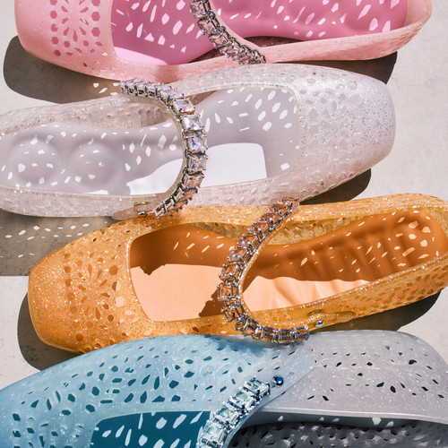 [2026夏季系列]JIMMY CHOO/THE JELLY女渐变果冻芭蕾平底鞋