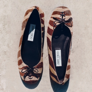 [新年礼物]JIMMY CHOO/SCARLETT BALLERINA 女芭蕾舞平底鞋