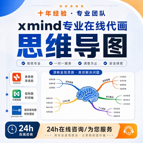 思维导图制作流程图代画技术路线图逻辑图表格word组织框架图PPT