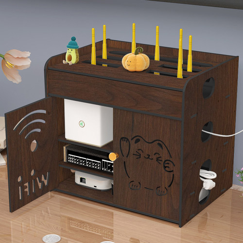 路由器收纳盒雕刻PVC隔热材质