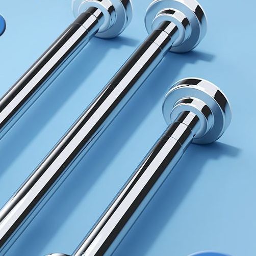 免打孔晾衣杆窗帘杆伸缩杆衣柜挂衣杆收缩浴帘杆不锈钢阳台撑杆子