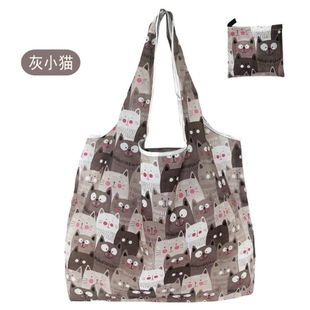 花布环保袋涤纶便携手提袋可折叠超市购物袋买菜包便捷折叠购物袋