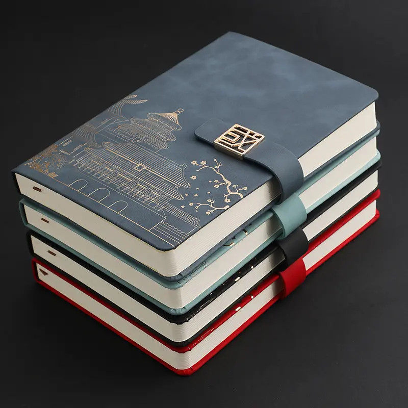 国潮故宫笔记本子商务日记本加厚教师节礼物记事本