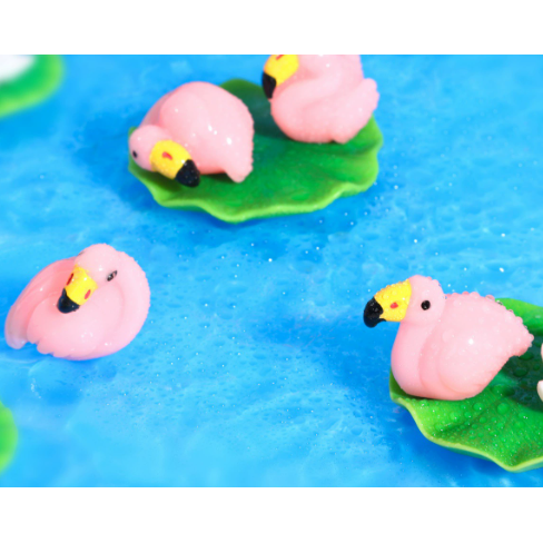 立体树脂仿真小动物造型火烈鸟 桌面车载摆件DIY饰品配件挂件配饰