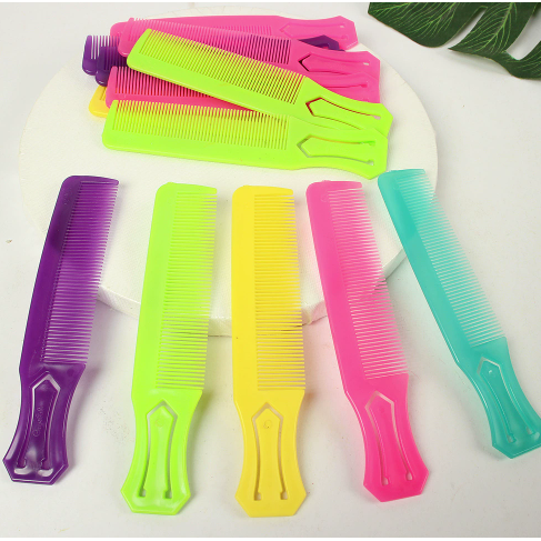 迷你彩色小排梳便携酒店日用梳子理发口袋小梳子加厚密梳塑料梳