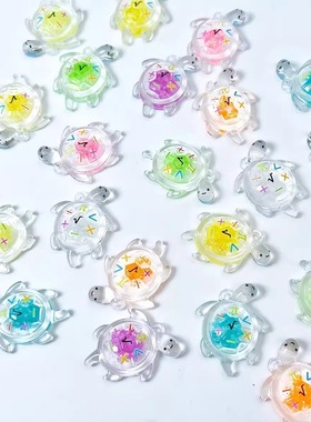 新款创意可爱夜光迷你小乌龟摆件微景观鱼缸装饰客厅朋友树脂