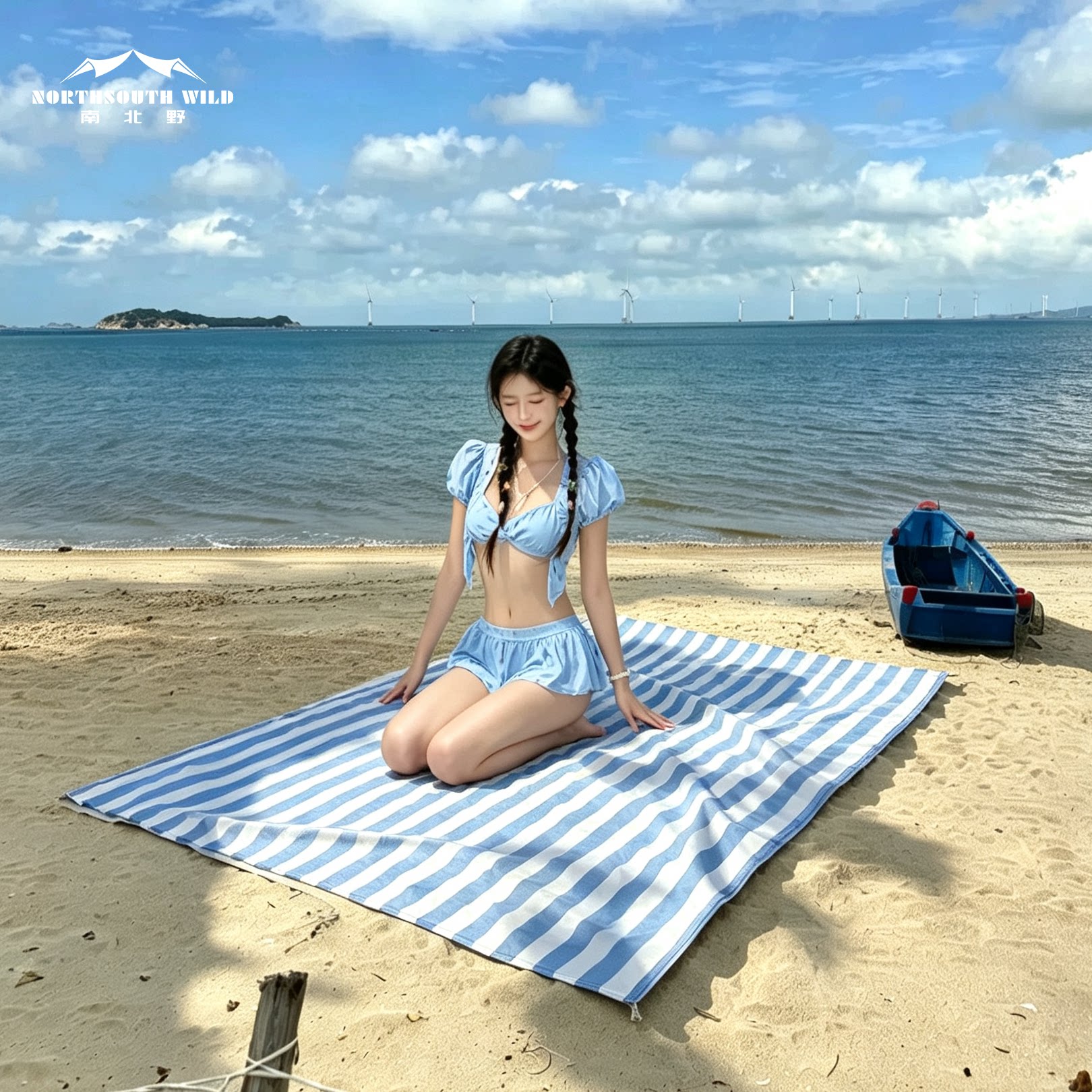 定制音乐节沙滩垫户外防水野餐垫图片