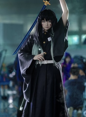 鬼灭之刃时透无一郎cos服鬼杀队队服霞柱cosplay角色扮演舞台服