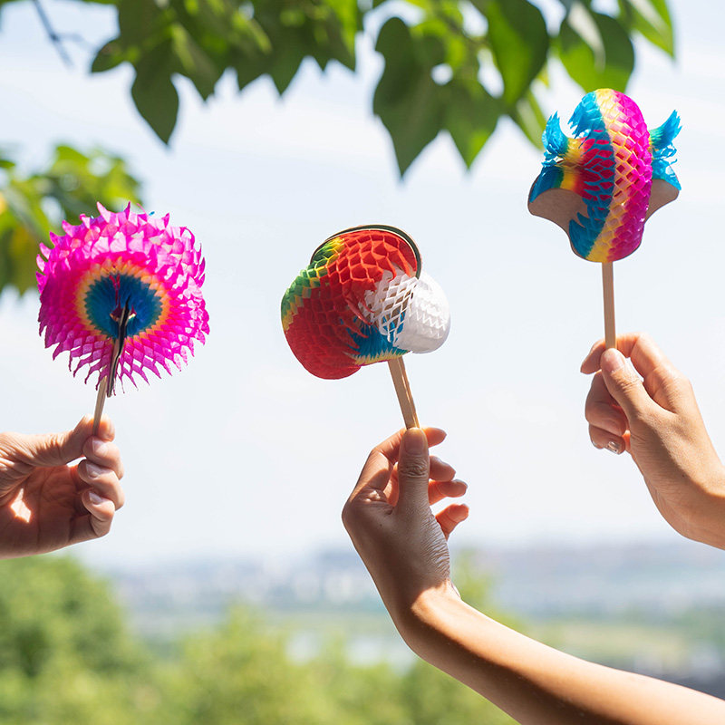 自然造物纸翻花七十二变玩具diy亲子儿童手工折纸创意制作益智