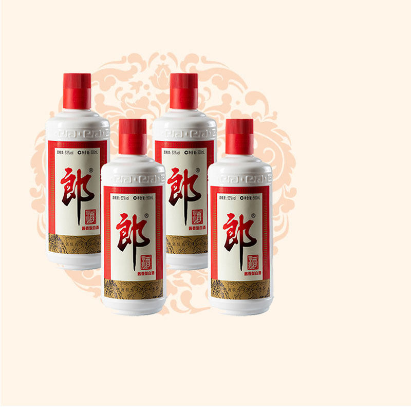 郎牌郎酒53度普郎酱香型白酒500ml*4瓶过节送礼自饮口粮酒