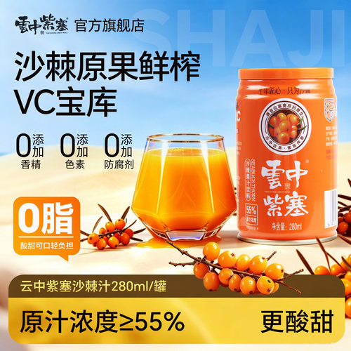 云中紫塞沙棘汁55%浓度无防腐剂