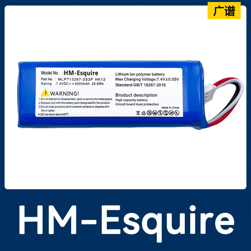 适用于 Harman 哈曼卡顿 Esquire MLP713287-2S2P HK12 音箱电池