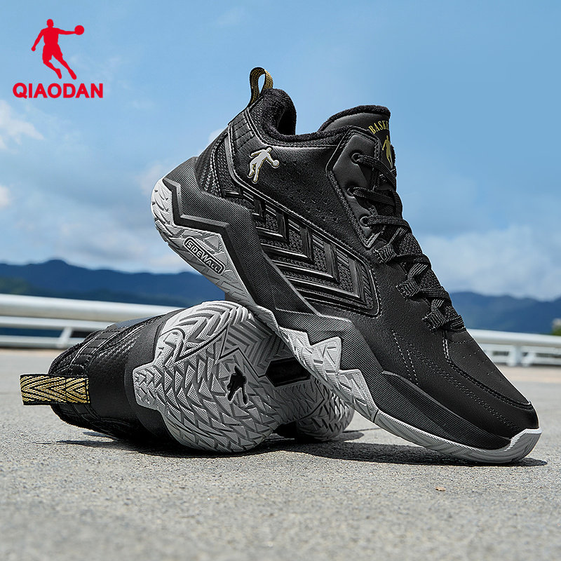 乔丹加绒篮球鞋男鞋202春季新款防滑耐磨运动鞋男专业实战球鞋男