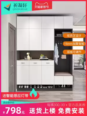 Nordic porch cabinet shoe cabinet integrated living room light luxury partition cabinet entrance simple screen cabinet small apartment storage cabinet