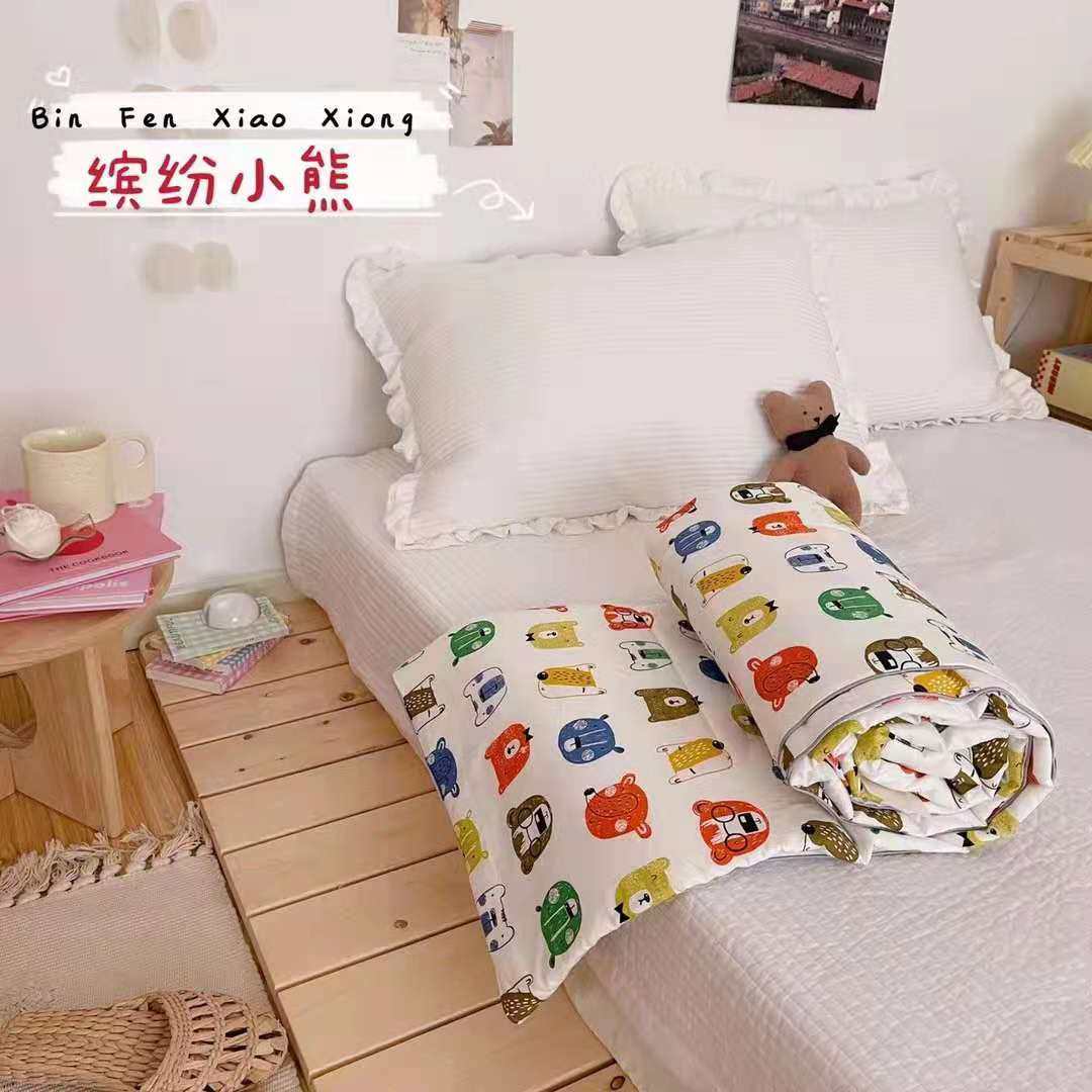夏季幼儿园午睡薄被子纯棉卡通