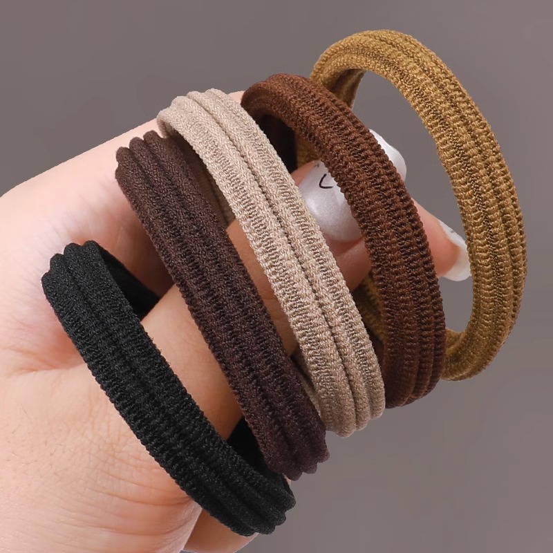 高颜值超仙加粗高弹力无接缝头绳发圈头饰发饰皮筋ins女扎头学生