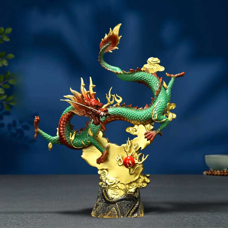 华夏中国龙摆件青龙店铺开业礼品