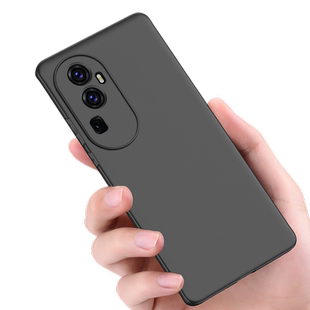 适用oppoReno10手机壳oppo Reno10pro保护套Reno10pro+硅胶Reno10全包防摔超薄磨砂男女黑色手机套软壳