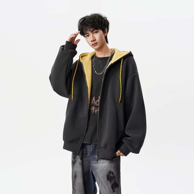 1997邮政局nans男装pd大人悟空有货goodbai美式开衫连帽卫衣外套