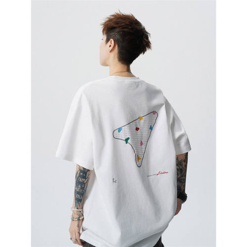 No Need Indeed西西里男装港味潮人馆吕小虎重磅印花情侣短袖T恤