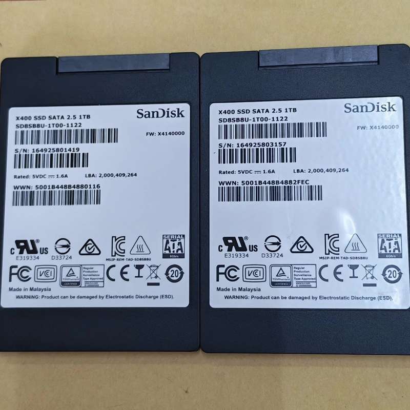 请议价-闪迪X400 1TB 2.5寸SATA固态硬盘,型号SD8S