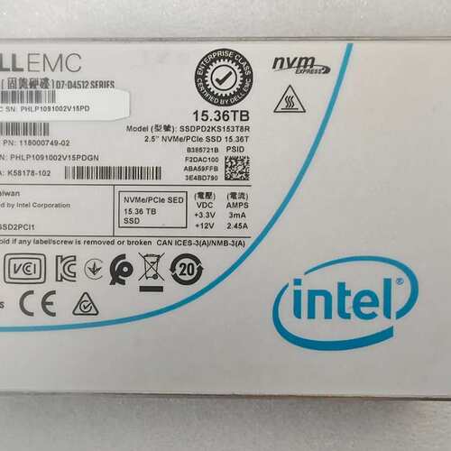 请议价-DELL EMC Intel D7-D4512 15.36T