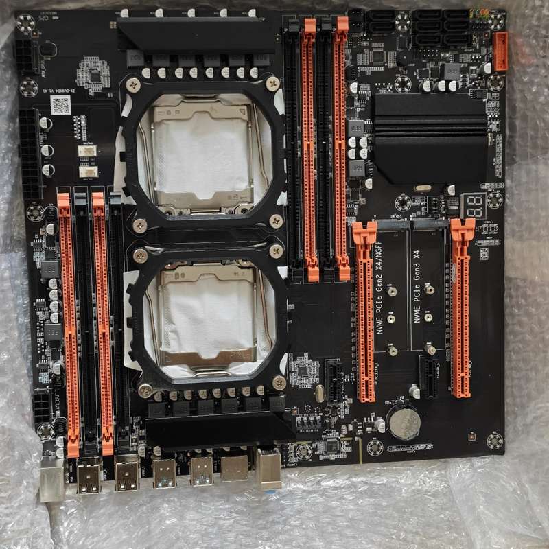 请议价-X99双路主板 支持DDR4 8插槽 双M.2 NVMe接口