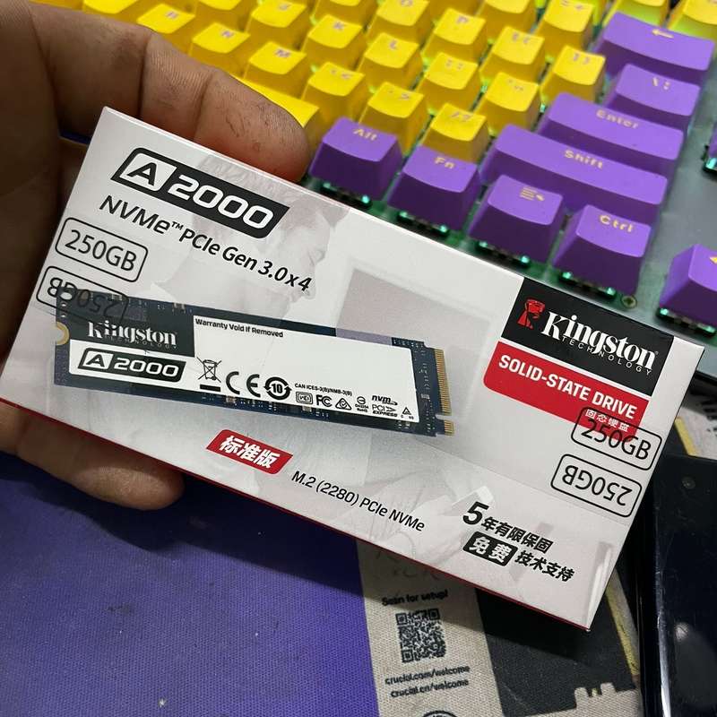 请议价-金士顿A2000 250G NVME协议 固态硬盘!共3个!
