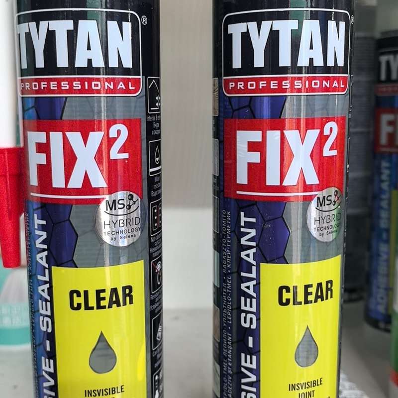 请议价-TYTAN赛磊那FIX2透明玻璃胶，超透水晶胶，透明免钉胶，