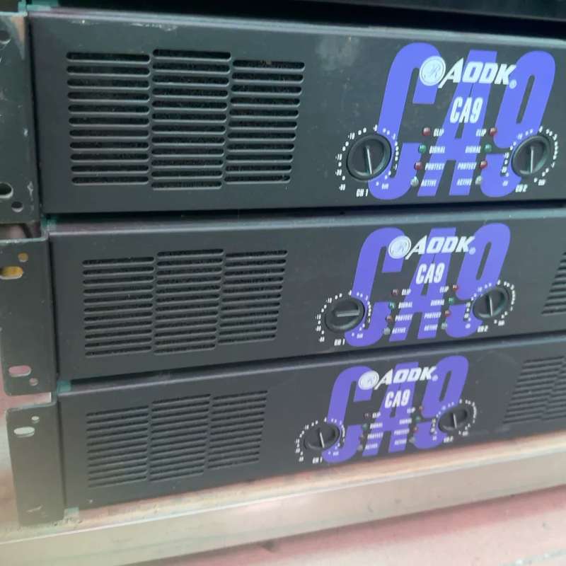 请议价-AODK CA9专业后级功放,三台打包,功能完好无维修。