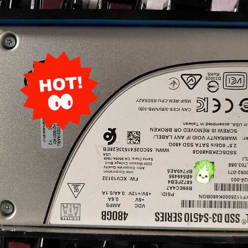 请议价-英特尔intel s4510 480G SSD，0231