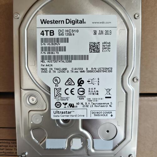 请议价-西数 HC310 4T SAS 12GB企业级服务器硬盘