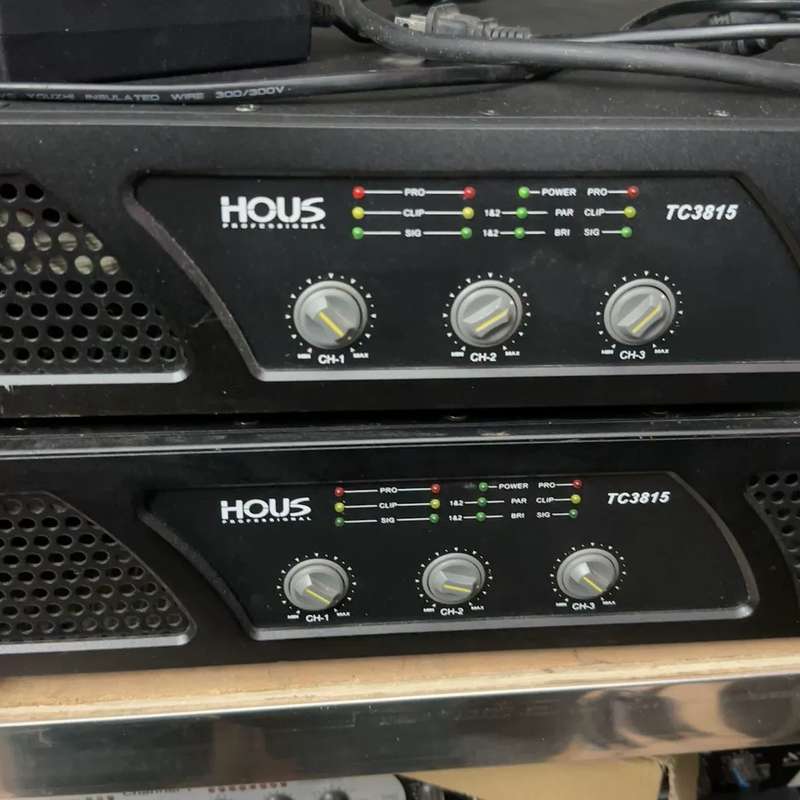 请议价-豪仕Hous TC3815三通道功放,原装正品,功能完好无维