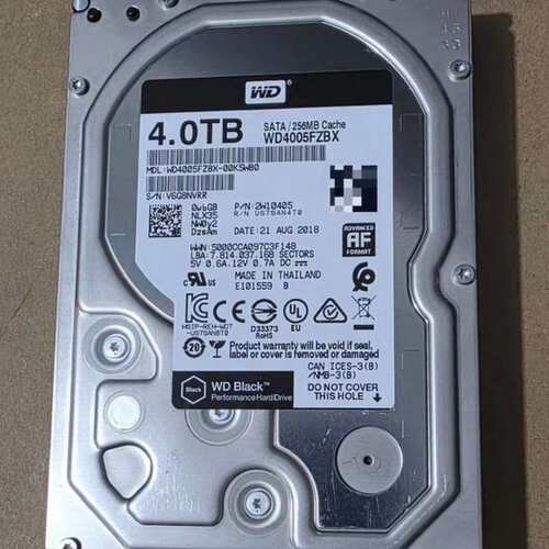 请议价-西数 WD4005FZBX 4TB 3.5寸SATA 720