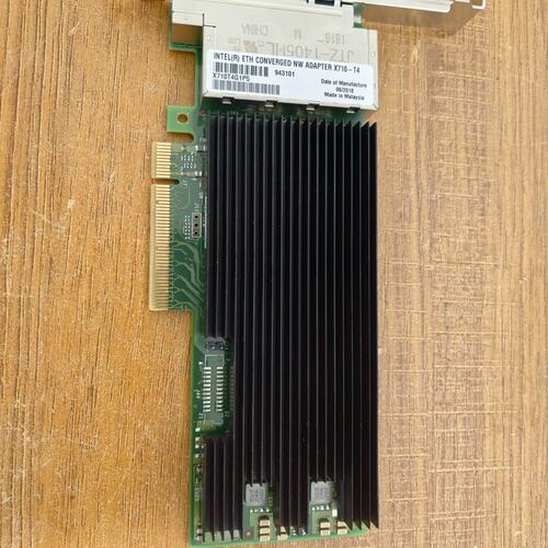 请议价-原装拆机Intel X710-T4 蓝标四口万兆电口网卡PC