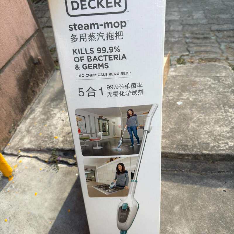 请议价-全新美国百得BLA+DEER手持蒸汽拖把,型号FSM