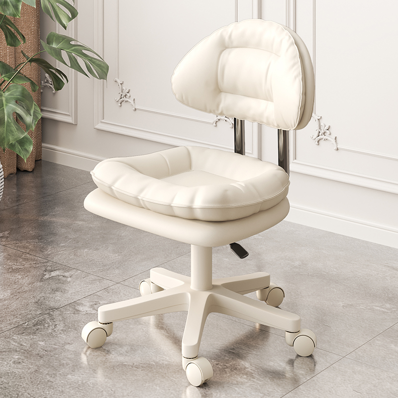 美容椅子美容院专用洗脸吧靠背收银柜台吧台椅美甲师升降转椅化妆