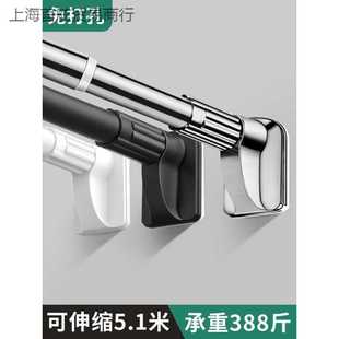 阳台罗马杆挂衣柜支撑杆 免打孔晾衣杆伸缩晾衣架窗帘杆卫生间安装