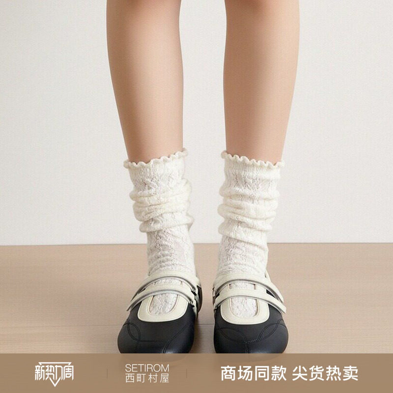 西町村屋休闲感平跟鞋子女新款个性浅口运动风芭蕾单鞋XABA20011