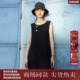 长款 西町村屋撞色拼接连衣裙女装 裙子XHAB10280 法式 无袖 夏季 新款