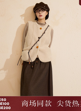 西町村屋休闲套装女装2025冬季新款文艺风内外套含包包XHAD10945