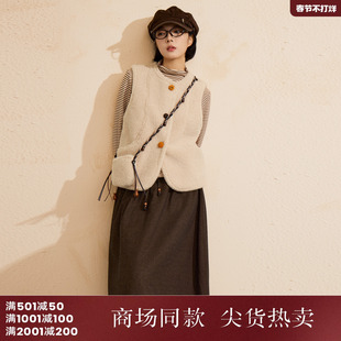 西町村屋休闲套装女装2025冬季新款文艺风内外套含包包XHAD10945