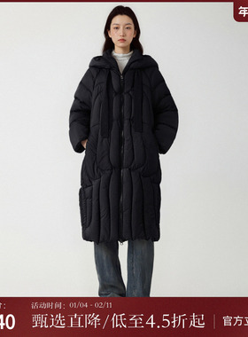 西町村屋简约羽绒服女装冬季新款设计感韩系百搭鹅绒服XH9D10561