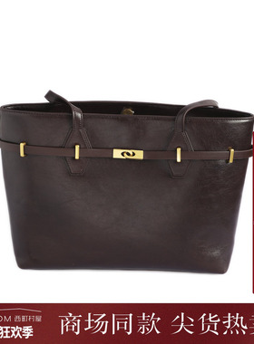 西町村屋气质感托特包女款简约百搭纯色通勤大容量包包XHAD60095