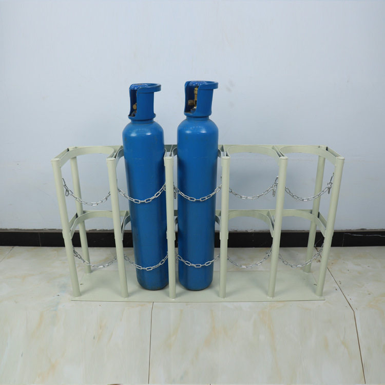 气瓶固定架 钢瓶固定支架氧气瓶架子标准升气瓶防倾倒支架厂家