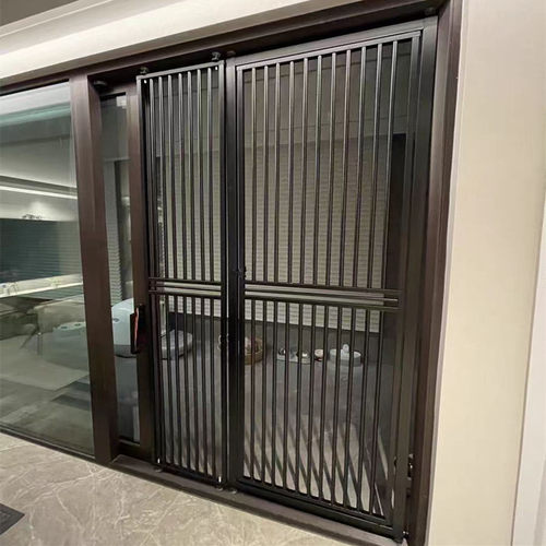 黑色免打孔宠物围栏阻拦门防猫挡狗隔离网防猫门栏围栏栅栏可定制