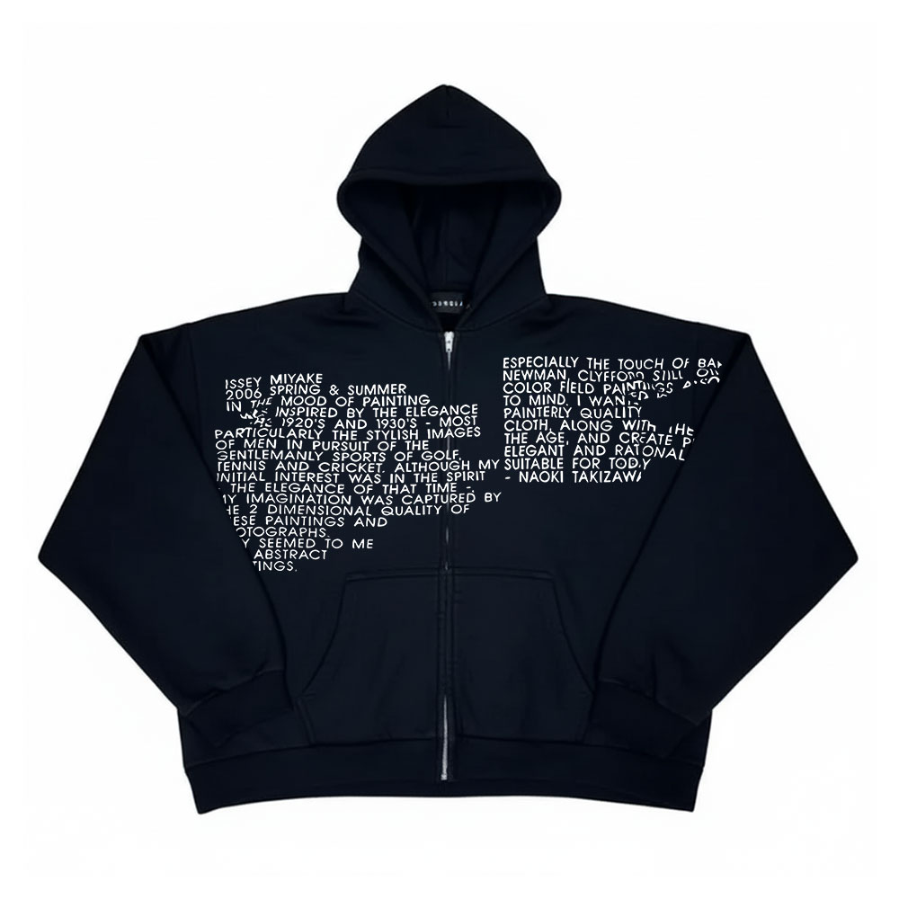 小众涂鸦个性废土风脏染设计感复古做旧彩绘高街连帽开衫卫衣