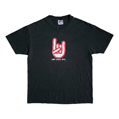 棱镜Prism 摇滚朋克亚文化vintage手势图案高街美式男女款短袖t恤