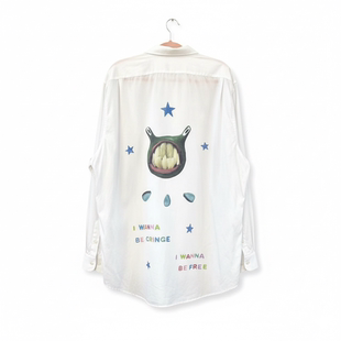 棱镜（Prism）怪诞亚文化小众插画设计男女款长袖衬衫百搭上衣