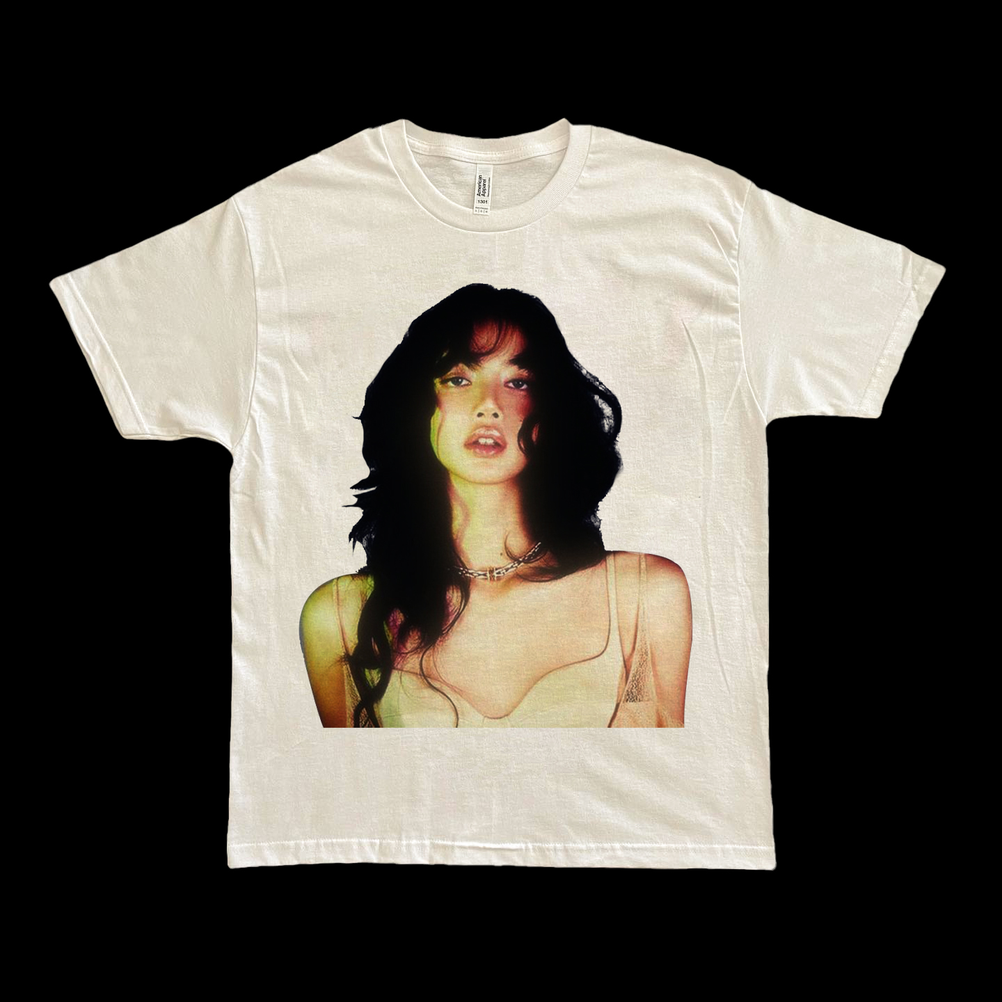 棱镜（Prism）BLACKPINK lisa宽松设计感人像oversize潮牌短袖T恤